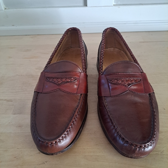 Allen Edmonds Men’s Loafers – Braided Trim Penny Slip-On – 9.5 EEE Wide - Picture 2 of 7